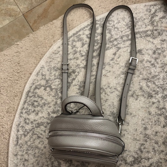 *** Michael Kors *** Grey Studded Leather Mini Backpack main image 4